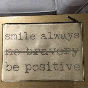 Positive Messages Clutch Handbag
